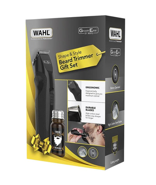 GROOM EASE SHAPE AND STYLE BEARD TRIMMER GIFT SET Clippers and Trimmers Asetena Pa 