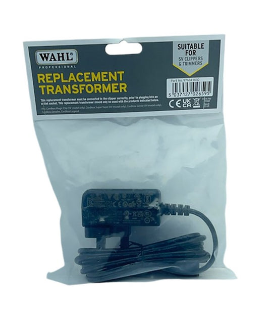 WAHL REPLACEMENT TRANSFORMER SUITABLE FOR 5V CLIPPERS AND TRIMMERS Salon Accessories Asetena Pa 