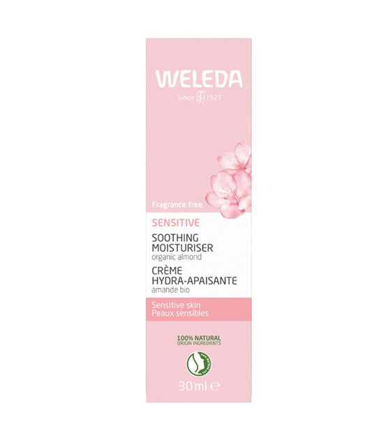 WELEDA SENSITIVE SOOTHING MOISTURISER ORGANIC ALMOND CREME 30 ML Skin Moisturizing Asetena Pa 