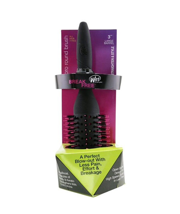 WET BRUSH PRO SMOOTH AND STYLE ROUND BRUSH LARGE BARREL 3'' Hair Brushes and Combs Asetena Pa 