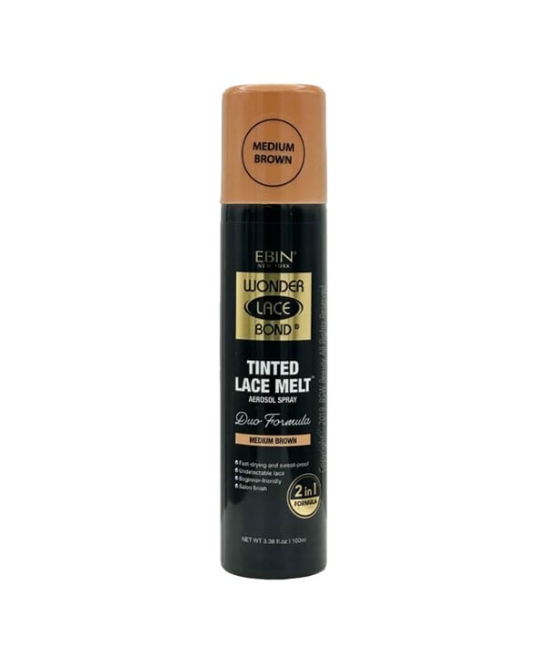 WONDER LACE BOND TINTED LACE DUO FORMULA SPRAY 100 ml Color Light Warm Brown Extensions Accessories Asetena Pa 