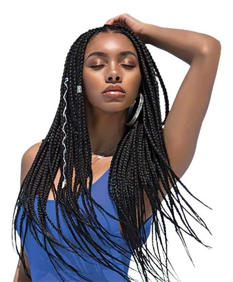 X PRESSION SYN 2X PRE STRETCHED RUWA BRAID 30 Color 1 Hair for Braid Extensions Asetena Pa 