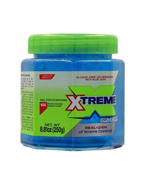 XTREME PRO EXPERT REAL PLUS 24HRS HAIR GEL BLUE 250 g Hair Styling Asetena Pa 