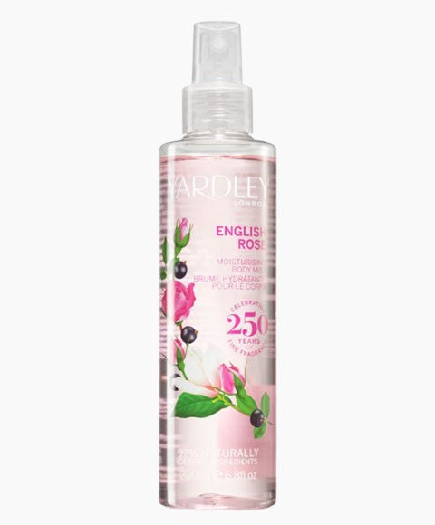 ENGLISH ROSE MOISTURISING BODY MIST 200 ml Conditioner Asetena Pa 
