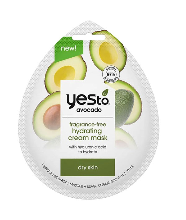 AVOCADO HYDRATING CREAM MASK FOR DRY SKIN 10 ml Skin Wash Asetena Pa 