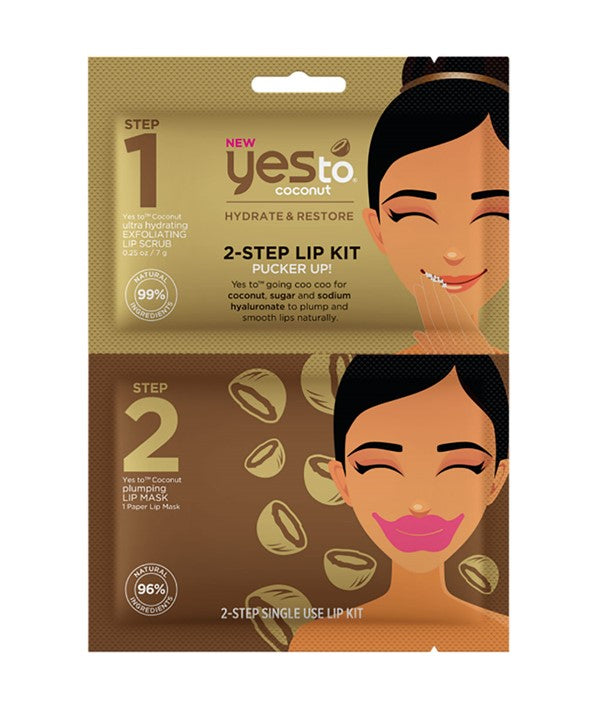 COCONUT 2 STEP LIP KIT PUCKER UP Lips Asetena Pa 