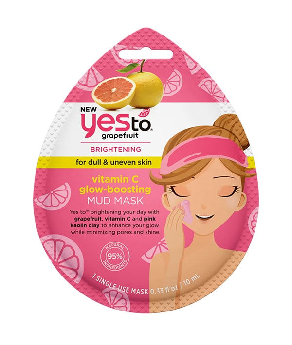 GRAPEFRUIT VITAMIN C GLOW BOOSTING MUD MASK 10 ml Skin Wash Asetena Pa 