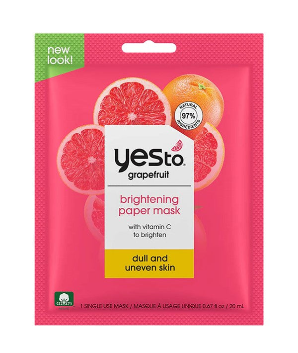 GRAPEFRUIT VITAMIN C PAPER MASK 20 ml Skin Wash Asetena Pa 