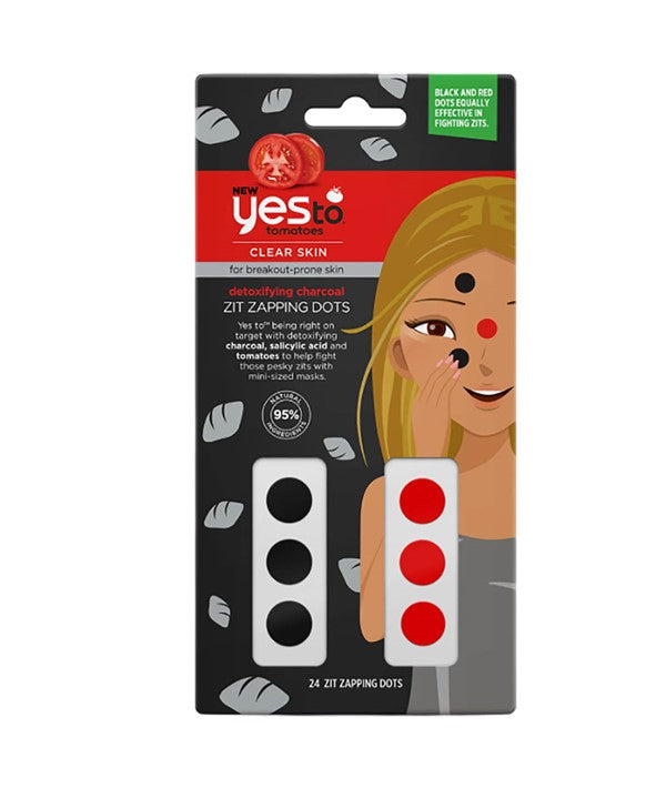 TOMATOES DETOXIFYING CHARCOAL ZIT ZAPPING DOTS 24 Dots Skin Treatments Asetena Pa 