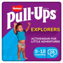 Huggies Pullups Explorers - Month Boy  2x28's