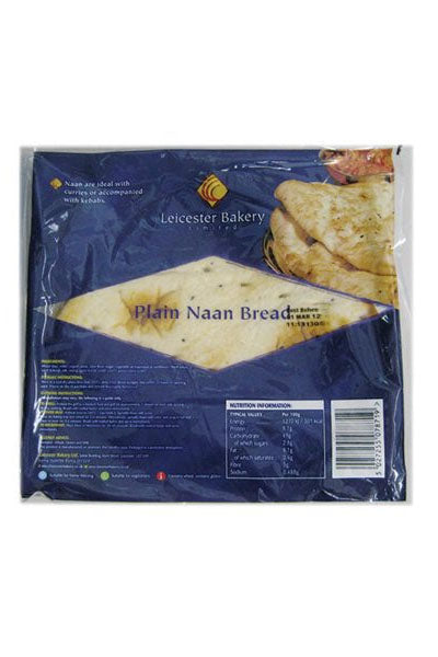 Leicester Bakery Plain Naan Bread Shaped Pear  1x3's