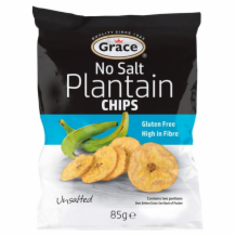 Grace Plantain Chips No Salt  9x85g
