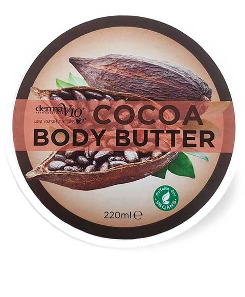 DERMA V10 COCOA BODY BUTTER 220 ml Skin Moisturizing Asetena Pa 