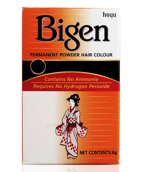 BIGEN PERMANENT POWDER HAIR COLOUR 6 g (Pack Of 2) Color 58 Black Brown Hair Color Asetena Pa 