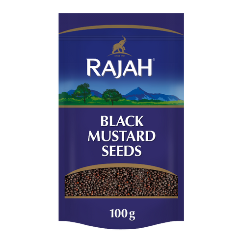 Rajah Whole Black Mustard Seeds  10x100g