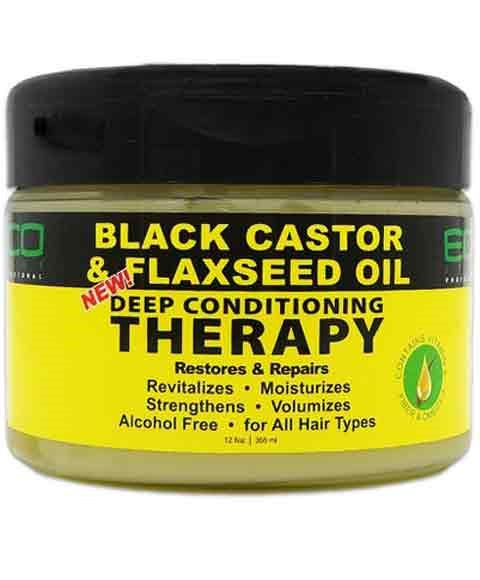 BLACK CASTOR AND FLAXSEED OIL DEEP CONDITIONING THERAPY 325 ml Treatments Asetena Pa 