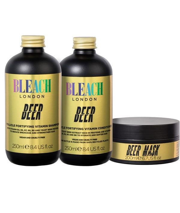 PROTEIN BOOSTER TRIO SET BEER SHAMPOO CONDITIONER AND MASK Shampoo Asetena Pa 