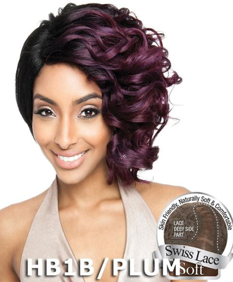BROWN SUGAR SOFT SWISS LACE FRONT HH BS 218 STYLEMIX WIG  Color HB2/GOLDBLONDE Lace Wigs Asetena Pa 