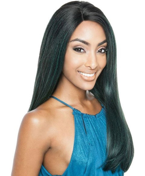 BROWN SUGAR GLUELESS LACE HH BSG202 NOLITA LACE FRONT WIG  Color SRIB/TEAL Lace Wigs Asetena Pa 
