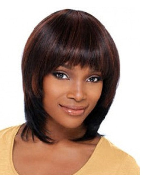 BUMP COLLECTION HH BUMP YAKI WVG 8 inch Color 1B/BLUE Human Hair Bundles Asetena Pa 