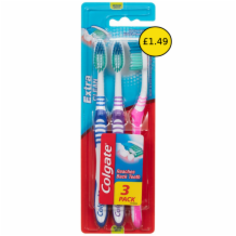 Colgate Extra Clean Toothbrush Triple Pack   6x3's