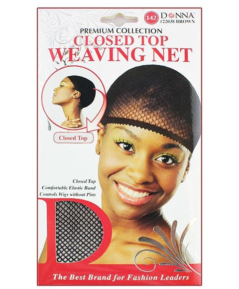PREMIUM COLLECTION CLOSED TOP WEAVING NET  Color Brown#22038 Extensions Accessories Asetena Pa 