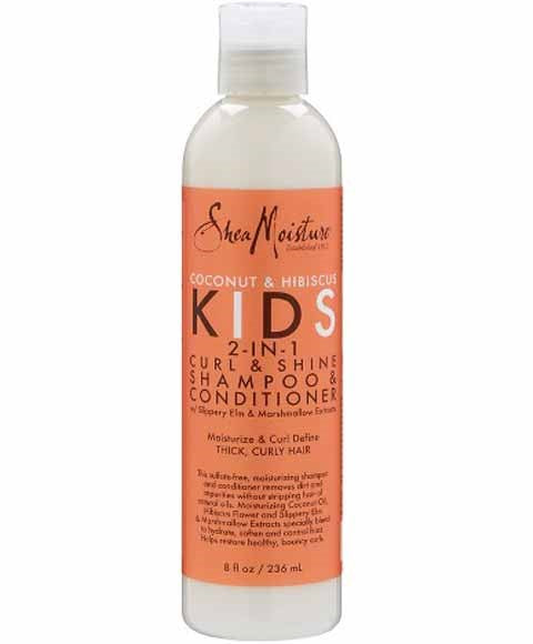 COCONUT AND HIBISCUS KIDS 2 IN 1 CURL AND SHINE SHAMPOO AND CONDITIONER 236 ml Shampoo Asetena Pa 