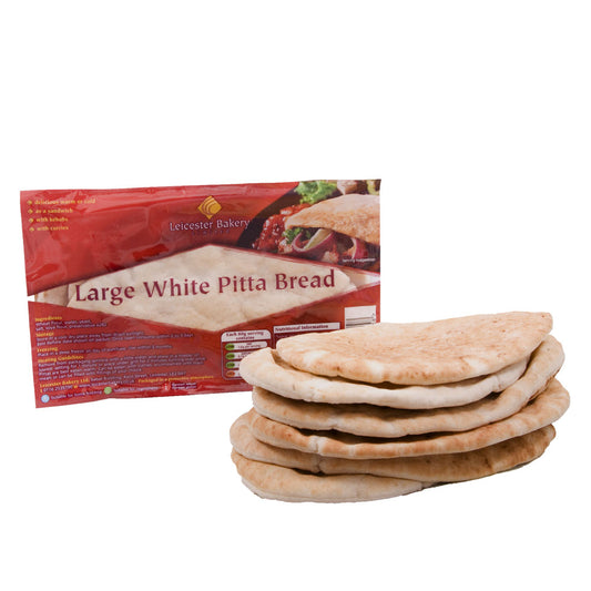 Leicester Bakery White Pocket Pitta Bread  1x6's