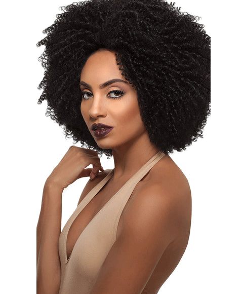 BIG BEAUTIFUL HAIR SYN LACE FRONT 4C COILY WIG  Color 1 Curls Types Asetena Pa 