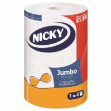 Nicky Jumbo Kitchen Roll  's  12x1roll