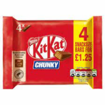 Kit Kat Chunky Milk  For   24x128g
