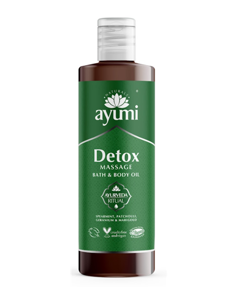 AYUMI NATURAL DETOX MASSAGE AND BATH OIL 250 ml Skin Moisturizing Asetena Pa 
