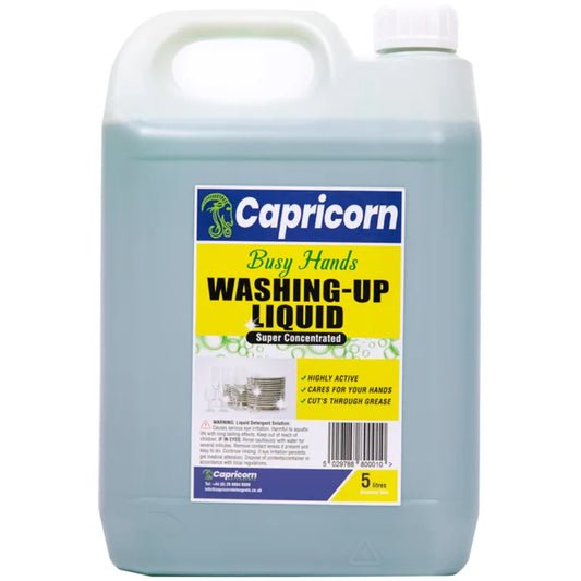Capricorn Super Concentrated Washing Up Liquid 5L Case of 4