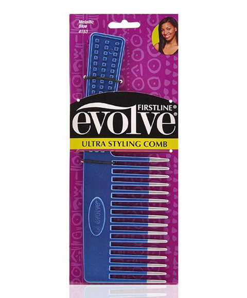 EVOLVE ULTRA STYLING COMB 4153  Color Metallic Blue Hair Brushes and Combs Asetena Pa 