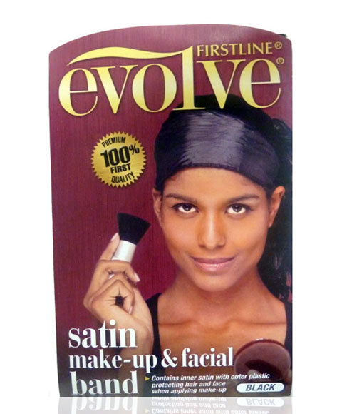 EVOLVE SATIN MAKE UP AND FACIAL BAND  Color Black Makeup Accessories Asetena Pa 