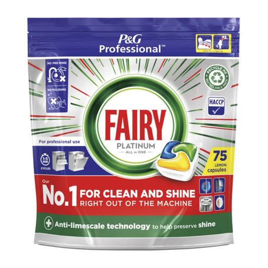 Fairy Professional Auto Dishwasher Capsules Lemon 1x75`s