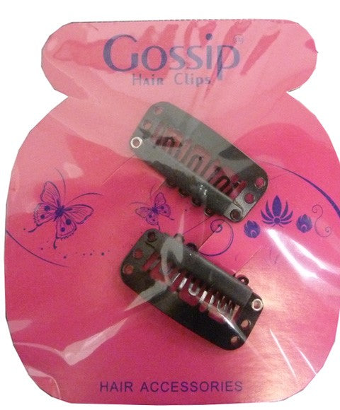 GOSSIP BLACK WEAVING CLIPS 2PCS Small Color Black Extensions Accessories Asetena Pa 