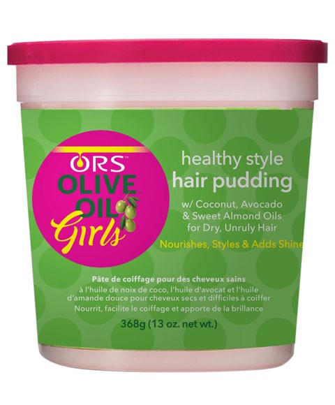ORS OLIVE OIL GIRLS HAIR PUDDING JAR 368.5 g (Pack of 3) Hair Styling Asetena Pa 