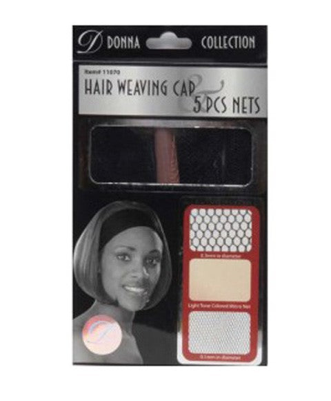 DONNA COLLECTION HAIR WEAVING CAP 5PCS NET  Color Item 11070 Extensions Accessories Asetena Pa 