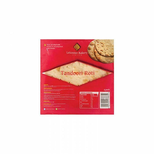 Leicester Bakery Tandoori Roti White   1x6's