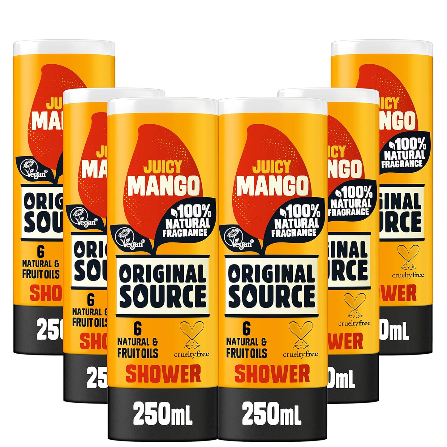 ORIGINAL SOURCE SHOWER GEL MANGO 6 x 250ML