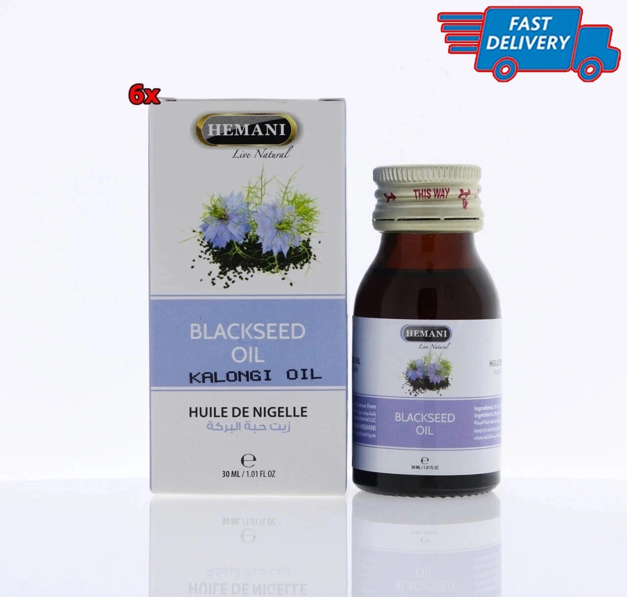 HEMANI BLACKSEED OIL 6 × 60ML