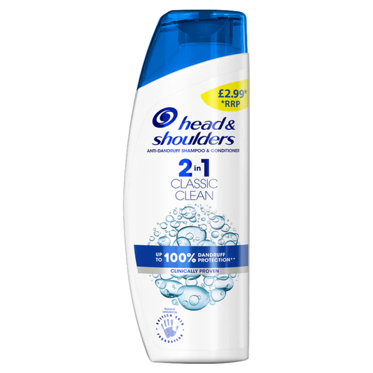HEAD & SHOULDERS SHOULDERS 2 iN 1 CLASSIC 2.99 6 x 250ML