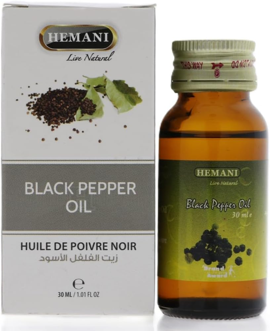 HEMANI BLACK PEPPER OIL 6 x 30ML