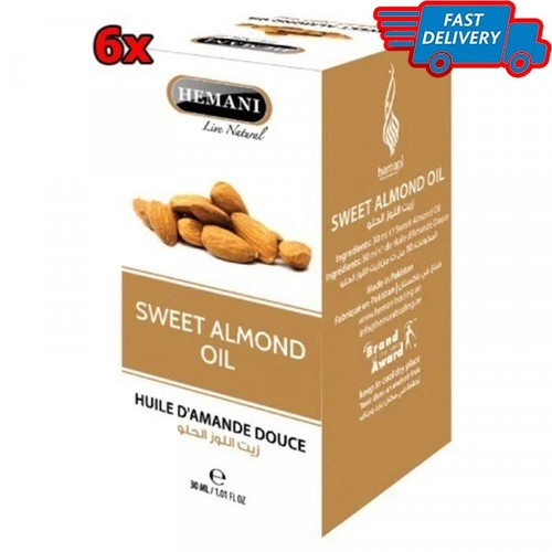 HEMANI SWEET ALMOND OIL 6 x 30ML