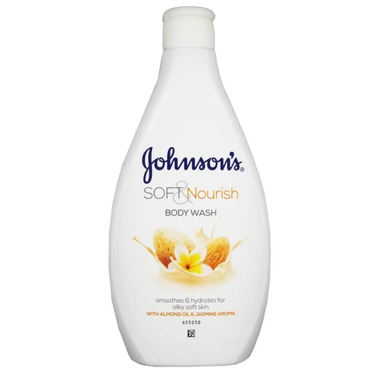 JOHNSONS BODY WASH SOFT AND NOURISH 6 × 400ML