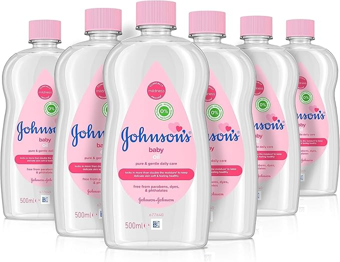 JOHNSONS & JOHNSONS BARY OIL 6 x 500ML