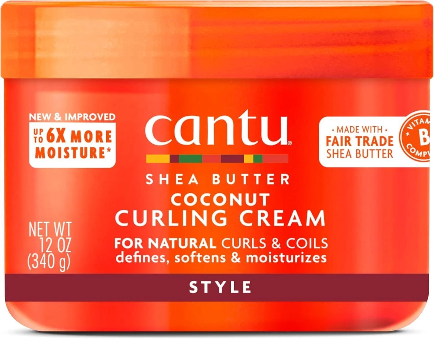 CANTU NATURAL GOCONUT CURLING CREAM JAR EACH 1 x 12OZ