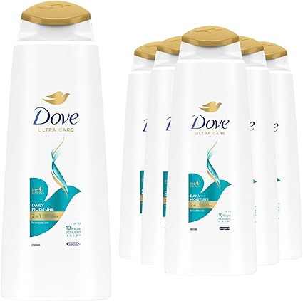 DOVE SHAMPOO 2 IN 1 DAILY MOISTURE 6 × 250ML