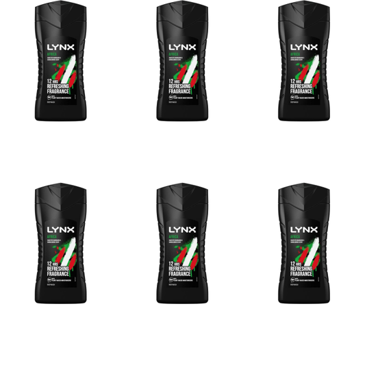 LYNX SHOWER GEL AFRICA 6 x 250ML